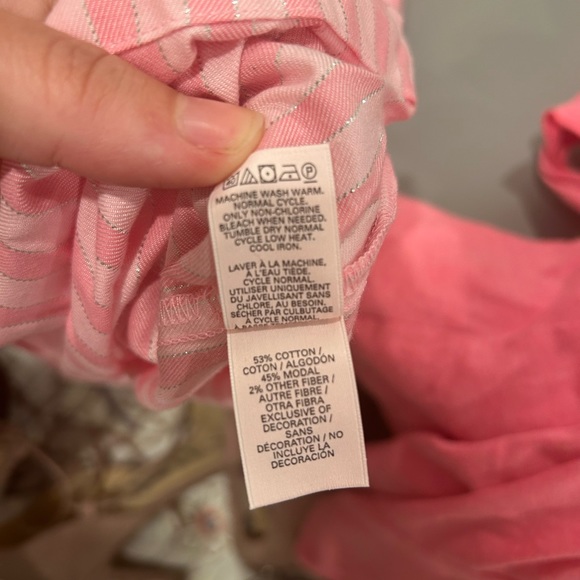 Victoria’s Secret Shine Button Down Collared long Sleeve “Flannel” Pajama Set - Picture 9 of 9